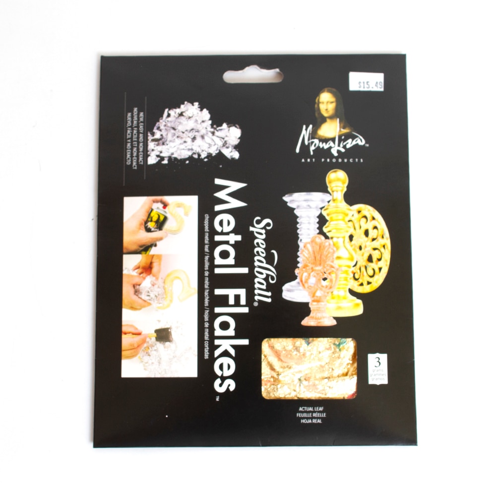 Craft Supplies, Metal, Art & School, Mona Lisa, Leaf flakes, Variegated, 3gm, 5665
